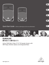 Behringer EUROLIVE B112MP3 Benutzerhandbuch