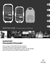 Behringer EUROPORT PPA500BT Benutzerhandbuch