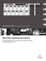Behringer MIDI FOOT CONTROLLER FCB1010 Schnellstartanleitung