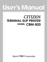 Citizen Systems CBM-820 Benutzerhandbuch