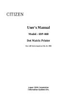 Citizen Systems iDP-460 Benutzerhandbuch