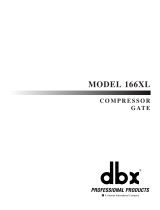 dbx Pro dbx 166XL Benutzerhandbuch