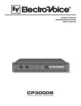 Electro-Voice Compact Precision CP3000S Benutzerhandbuch