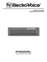 Electro-Voice Precision P3000 RL Benutzerhandbuch