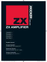 Kicker 2010 ZX 300.1 - 400.1 - 500.1 - 750.1 Benutzerhandbuch