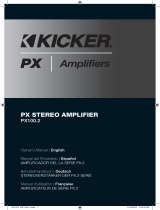 Kicker 2012 PX 100.2 Stereo Amplifier Bedienungsanleitung
