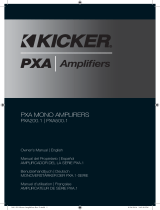Kicker PXA.1 SERIE Bedienungsanleitung