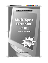 NEC MultiSync FP1350X Benutzerhandbuch