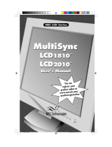 NEC MultiSync LCD1810 Benutzerhandbuch