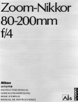 Nikon AI-S ZOOM-NIKKOR 80-200MM F / 4 Benutzerhandbuch
