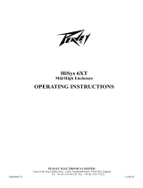 Peavey HiSys 6XT Mid/High Enclosure Benutzerhandbuch