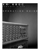 Peavey XR 680C Mixer Amp Benutzerhandbuch