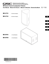 QSC User Manual for MD series powered subwoofers Benutzerhandbuch