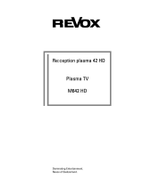 Revox Re:ception plasma 42 HD M642 HD Benutzerhandbuch
