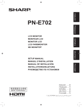 Sharp PN-E702 Bedienungsanleitung