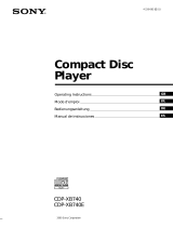 Sony CDP-XB740E Benutzerhandbuch