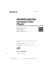 Sony CDX-C910RDS Benutzerhandbuch