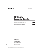 Sony CFD-DW222L Benutzerhandbuch