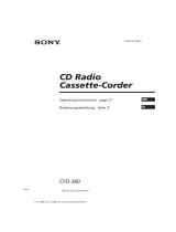 Sony CFD-360 Benutzerhandbuch