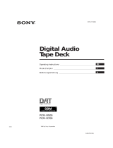 Sony PCM-R500 - Dat Recorder Benutzerhandbuch