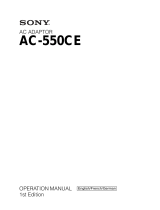 Sony AC-550CE Benutzerhandbuch