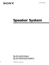 Sony SS-ZX70DVD Benutzerhandbuch
