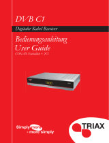 Triax DVB C1 Benutzerhandbuch
