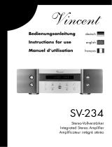 Vincent Audio SV-234 Benutzerhandbuch