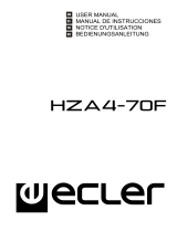 Ecler HZA4-70F Benutzerhandbuch
