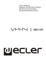 Ecler VERSO SB115P Benutzerhandbuch