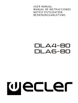 Ecler DLA4-80 - DLA6-80 Benutzerhandbuch