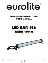 EuroLite LED BAR-126 RGBA 10mm Benutzerhandbuch