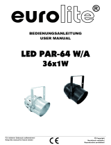 EuroLite LED PAR-64 W 36x1W Benutzerhandbuch