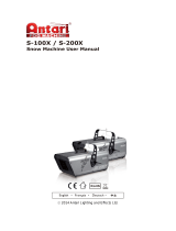 Elation S-100X Snow Machine Benutzerhandbuch