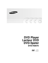 Samsung dvd hd870 Benutzerhandbuch