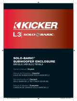 Kicker 2011 Solo-Baric L3 Enclosures Bedienungsanleitung