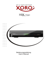 Xoro HRK 7550 Benutzerhandbuch