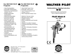 WALTHER PILOT PILOT Misch-N 24 320 Bedienungsanleitung