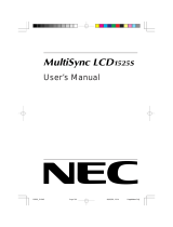 NEC MultiSync® LCD1525S Bedienungsanleitung