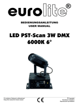 EuroLite LED PST-Scan 3W DMX Benutzerhandbuch