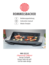 Rommelsbacher BBQ 2012 Bedienungsanleitung