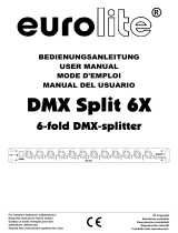 EuroLite Split 6X DMX Splitter Benutzerhandbuch