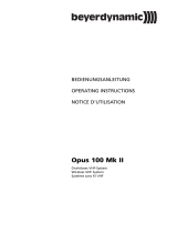 Beyerdynamic Opus 180 Mk II Set 174,100 MHz Benutzerhandbuch