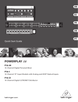 Behringer Powerplay P16D Ultranet Benutzerhandbuch