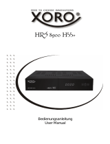Xoro HRS 8900 Hbb  Bedienungsanleitung