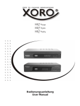 Xoro HRS 9200 Benutzerhandbuch