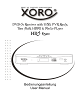 Xoro HRS 8520 Bedienungsanleitung