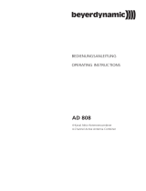 Beyerdynamic AD 808 Benutzerhandbuch