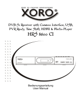 Xoro HRS 8600 CI Bedienungsanleitung