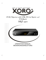 Xoro HRS 3400 Benutzerhandbuch